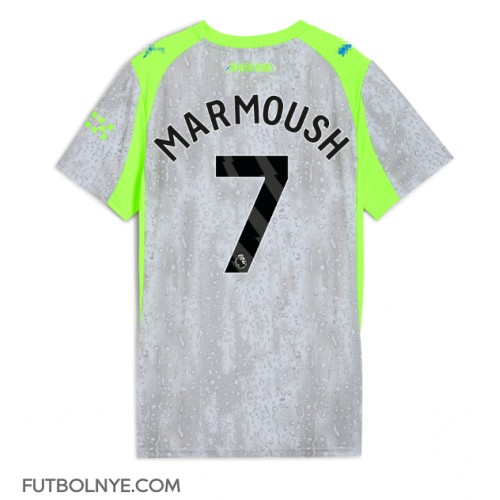 Camiseta Manchester City Omar Marmoush #7 Tercera Equipación para mujer 2025-26 manga corta